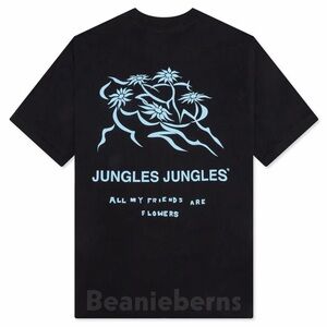 NWT JUNGLES All My Friends Tee Graphic Tshirt in Black Size L